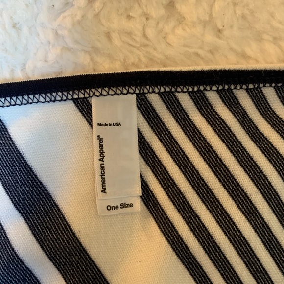 American Apparel striped halter crop top - Picture 5 of 5